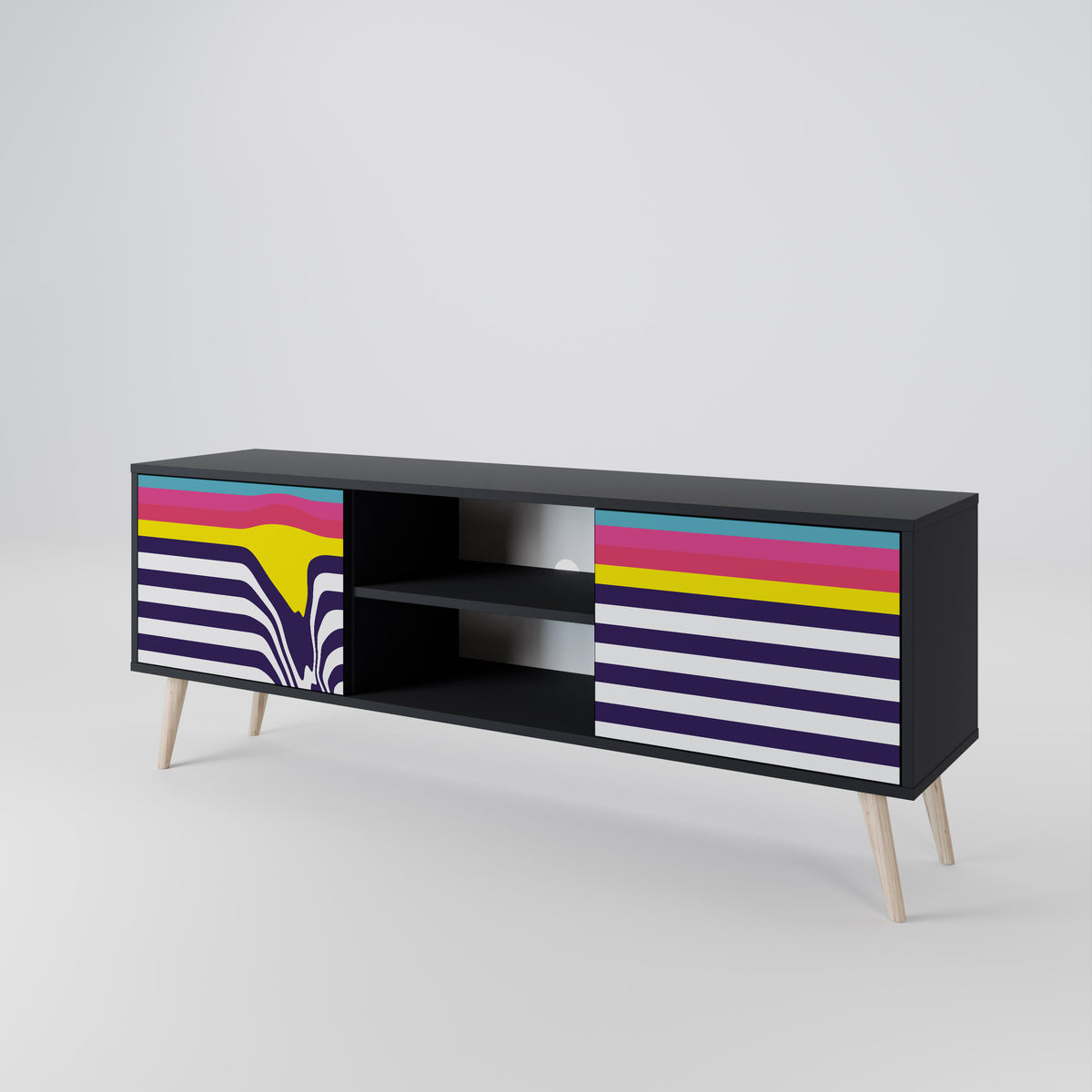 COLORFUL DIVERSION 2-Door TV Cabinet