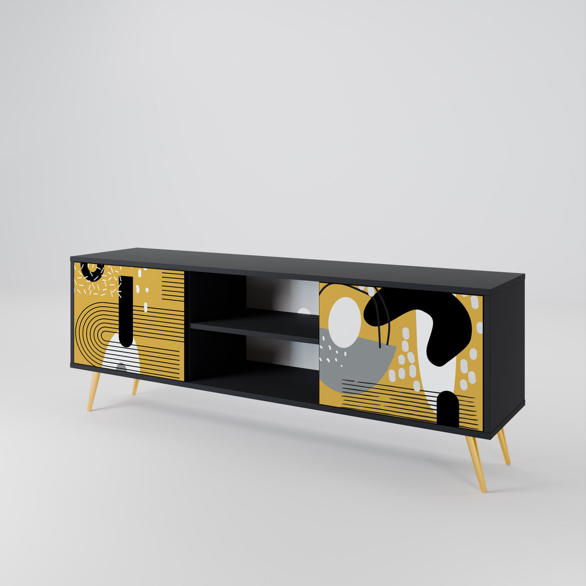 SHAPESHIFT SYMPHONY Mueble de TV de 2 Puertas