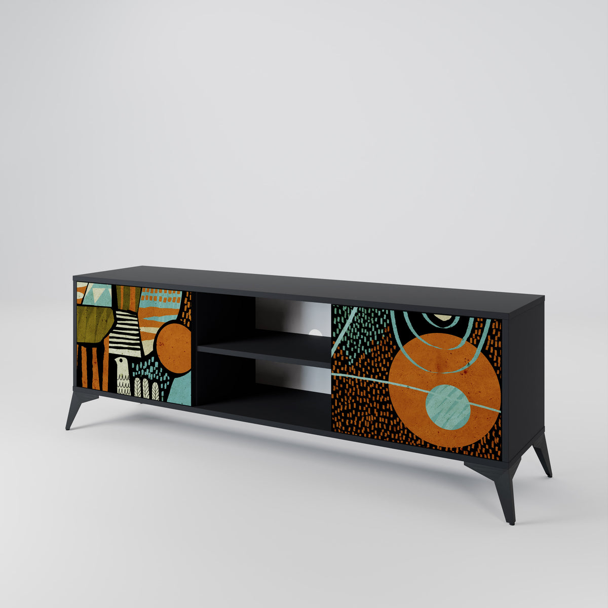 GEODE GLIMMER Mueble de TV de 2 Puertas