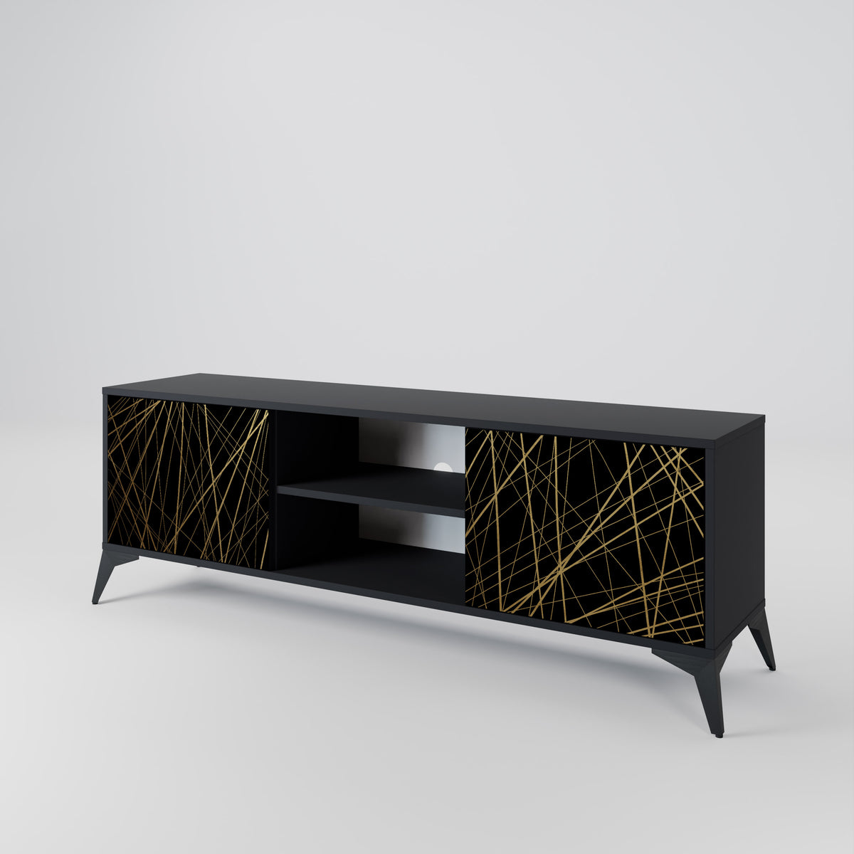 BRIGHT MESH Mueble de TV de 2 Puertas