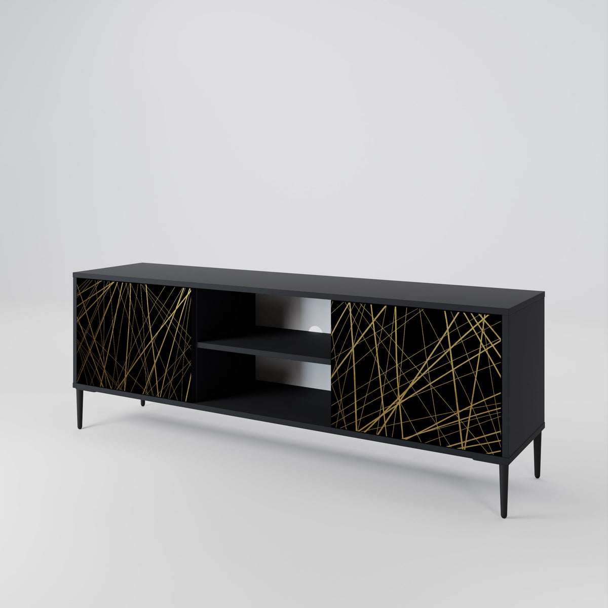 BRIGHT MESH Mueble de TV de 2 Puertas