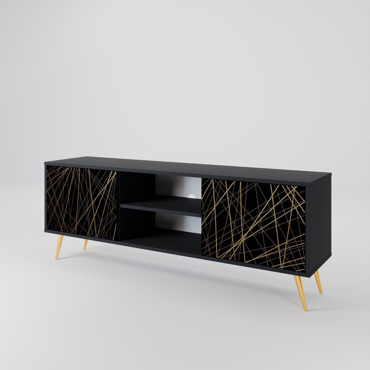 BRIGHT MESH Mueble de TV de 2 Puertas