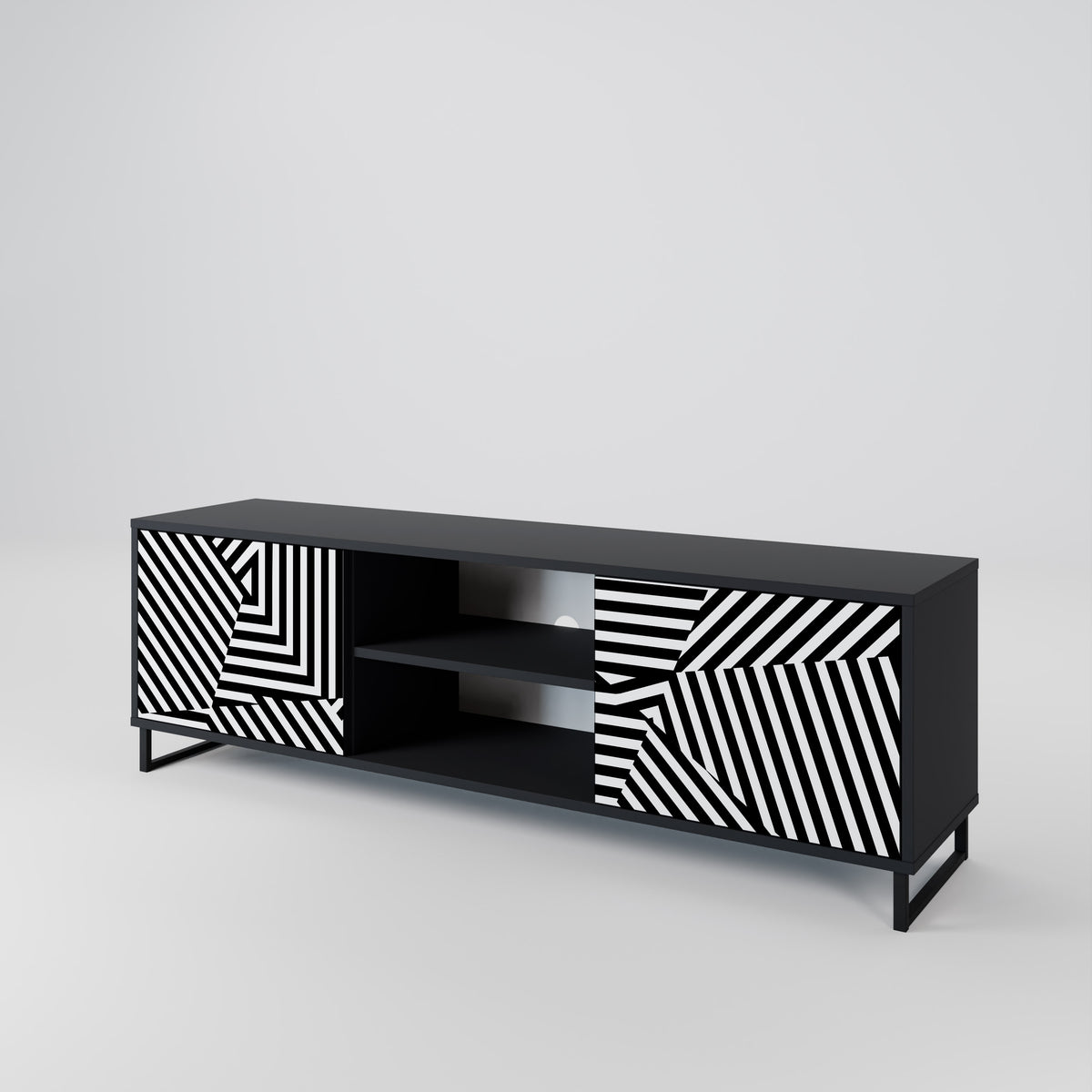 ILLUSIONARY LATTICE Mueble de TV de 2 Puertas