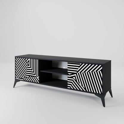 ILLUSIONARY LATTICE Mueble de TV de 2 Puertas