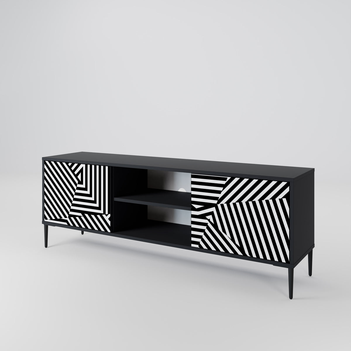 ILLUSIONARY LATTICE Mueble de TV de 2 Puertas