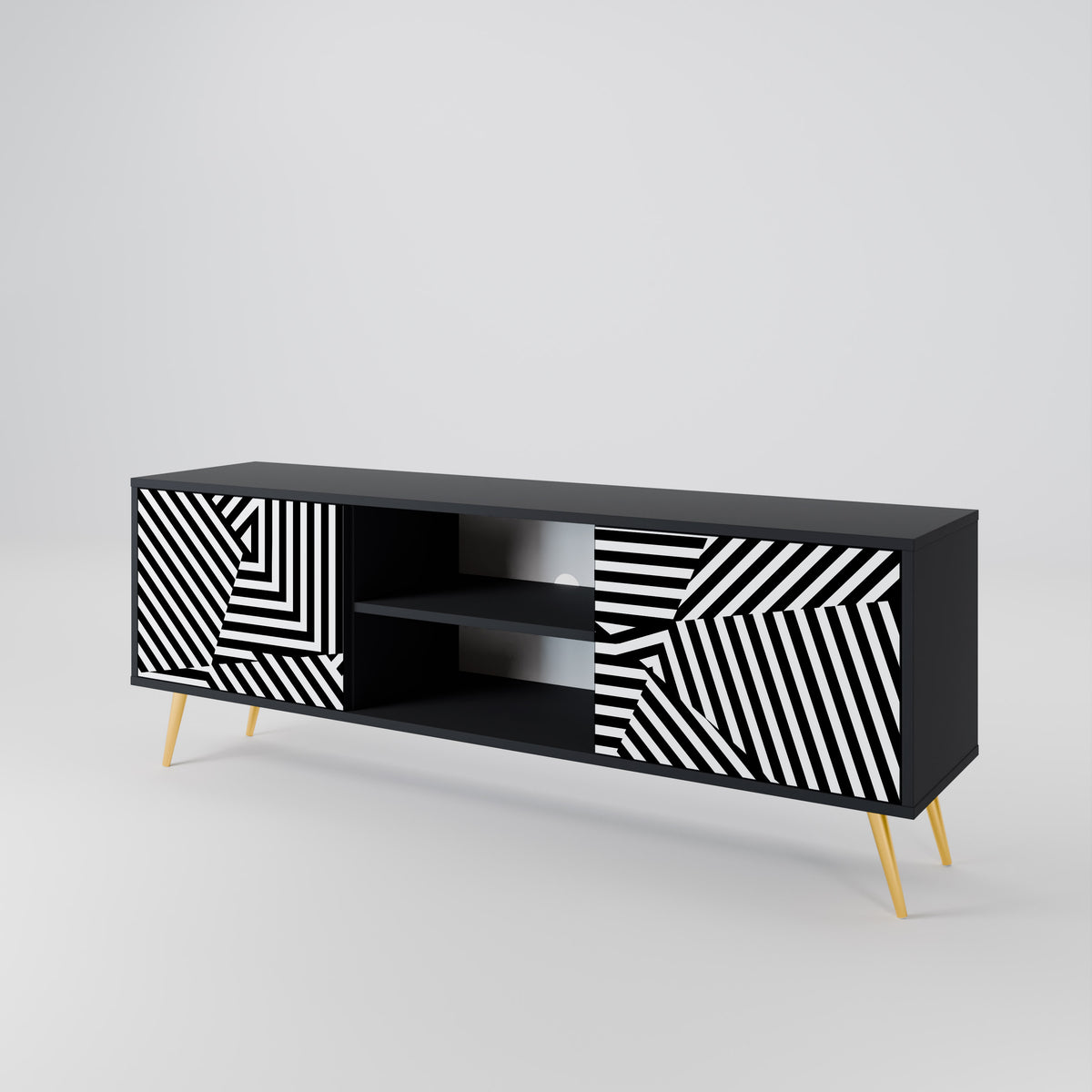 ILLUSIONARY LATTICE Mueble de TV de 2 Puertas