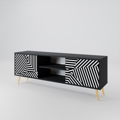 ILLUSIONARY LATTICE Mueble de TV de 2 Puertas