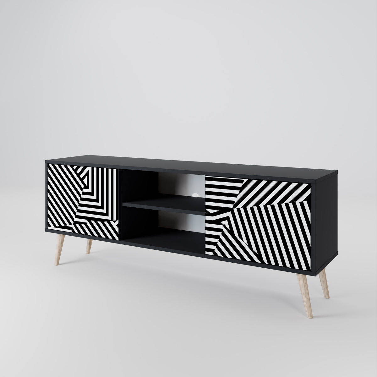 ILLUSIONARY LATTICE Mueble de TV de 2 Puertas