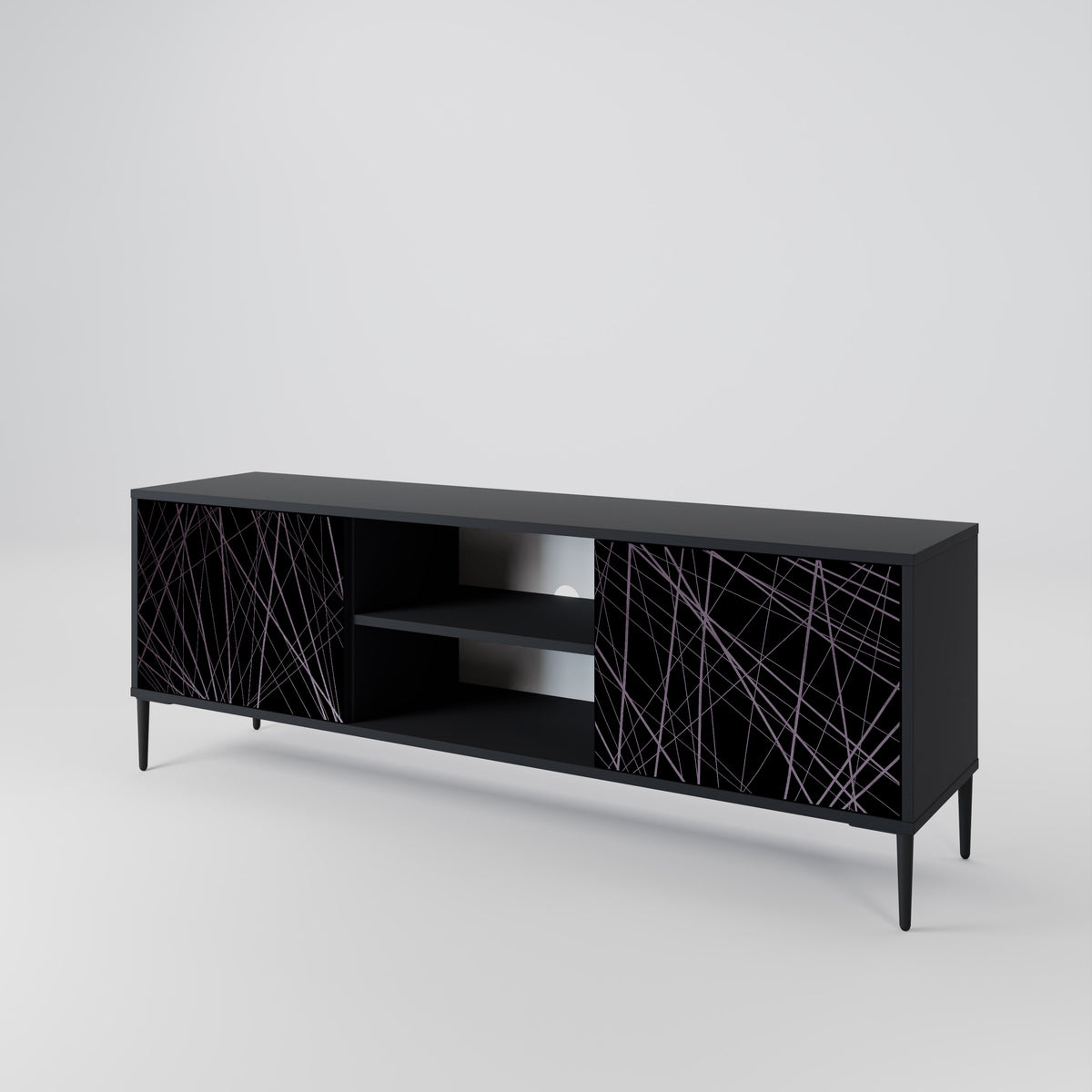 SHIMMER SPIDERGRAM Mueble de TV de 2 Puertas