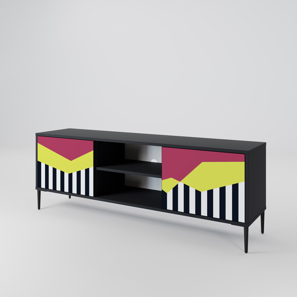 PIANO FANTASY Mueble de TV de 2 Puertas