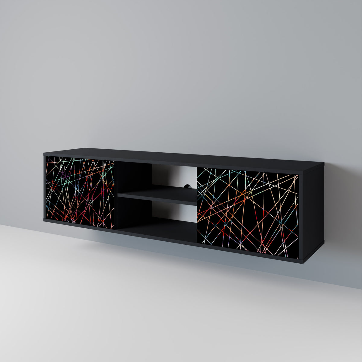 LUMINOUS SNARE Mueble de TV de 2 Puertas