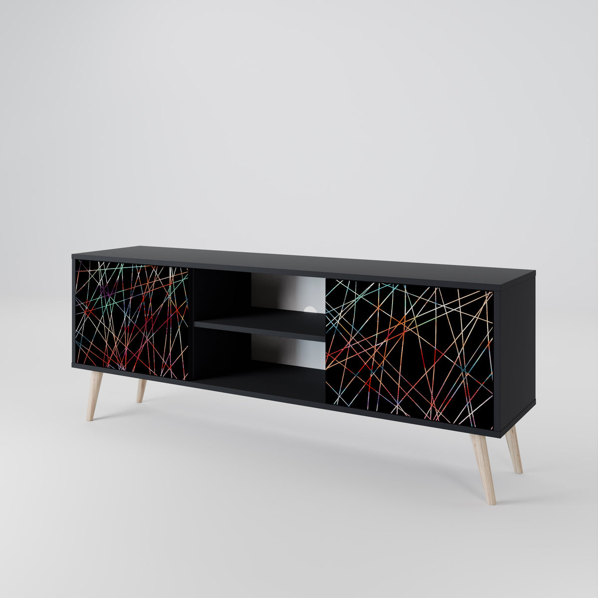 LUMINOUS SNARE Mueble de TV de 2 Puertas