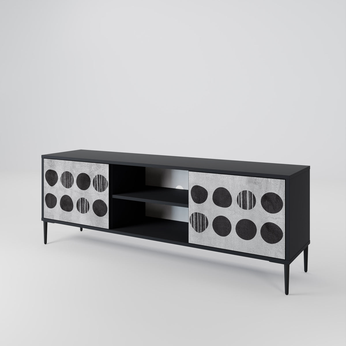 GHOSTLY GRADIENTS Mueble de TV de 2 Puertas