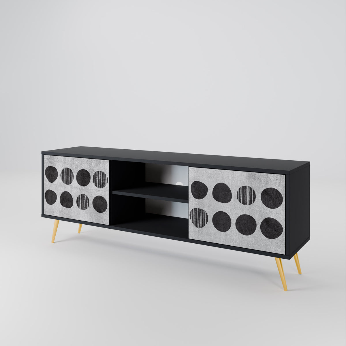 GHOSTLY GRADIENTS Mueble de TV de 2 Puertas