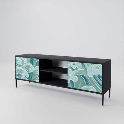 ASIAN SWAY Mueble de TV de 2 Puertas