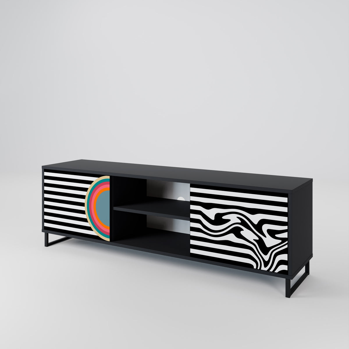 SPECTRA SHOWCASE Mueble de TV de 2 Puertas
