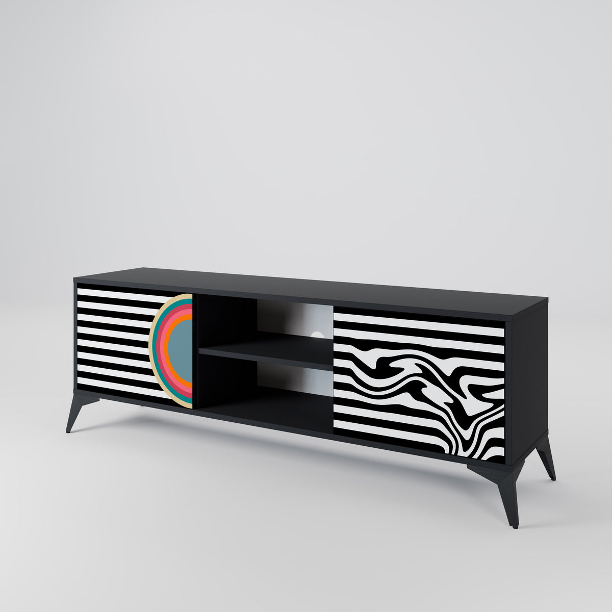 SPECTRA SHOWCASE Mueble de TV de 2 Puertas