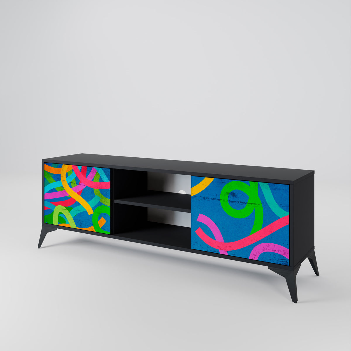 STREAMER TANGLE Mueble de TV de 2 Puertas