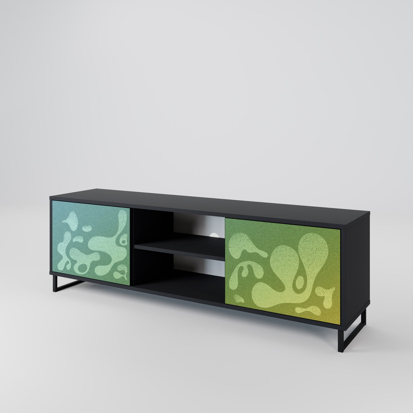 IRREGULAR BLUE Mueble de TV de 2 Puertas