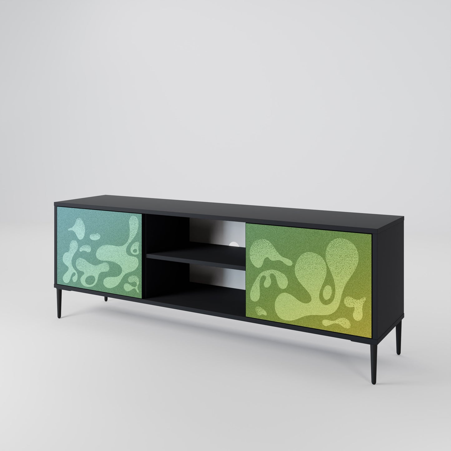 IRREGULAR BLUE Mueble de TV de 2 Puertas