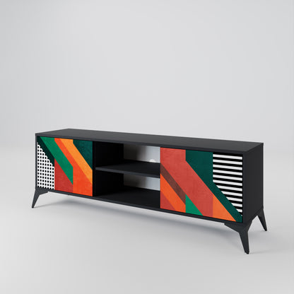 MAKESHIFT ARTISTRY Mueble de TV de 2 Puertas