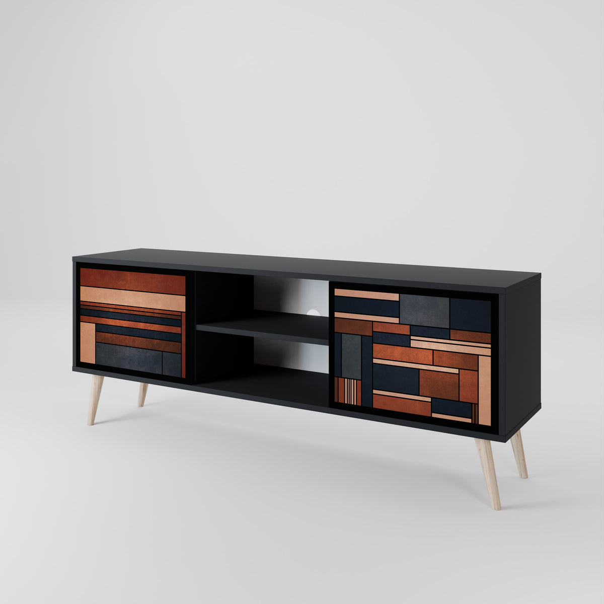 INTREPID FORMATION Mueble de TV de 2 Puertas