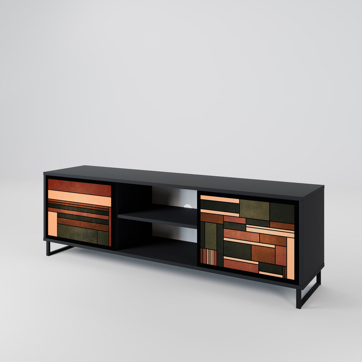 FIGURES OF NATURE Mueble de TV de 2 Puertas