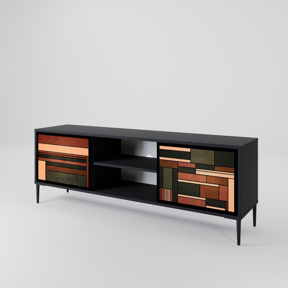 FIGURES OF NATURE Mueble de TV de 2 Puertas