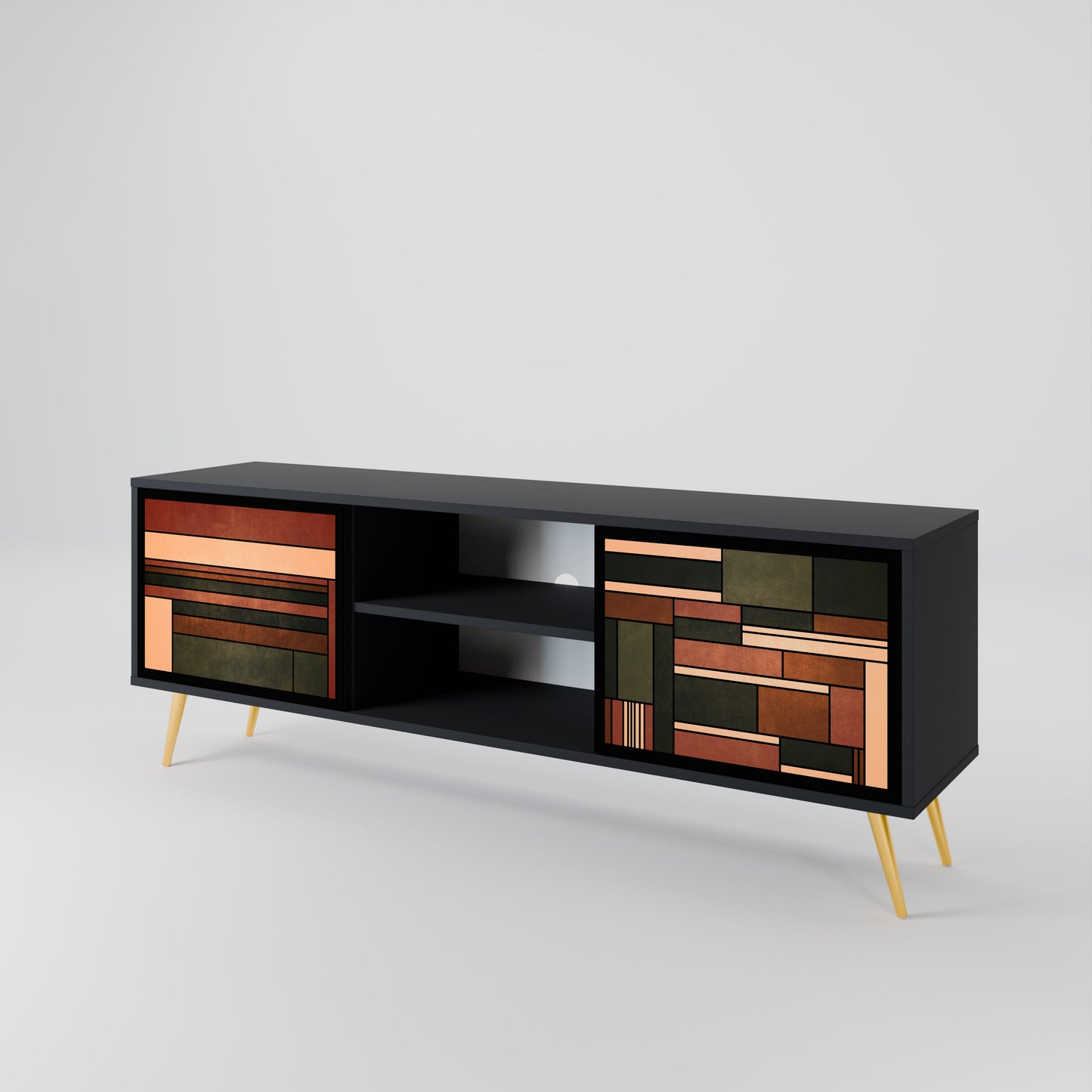 FIGURES OF NATURE Mueble de TV de 2 Puertas