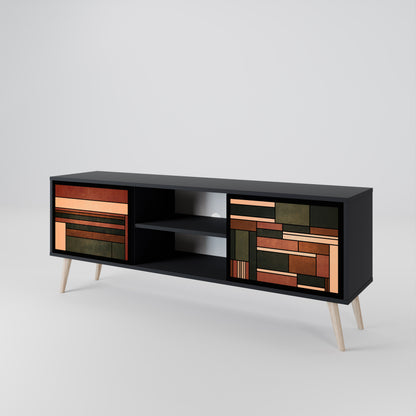 FIGURES OF NATURE Mueble de TV de 2 Puertas