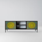 SUNSHINE EULOGY 2-Door TV Stand in Black Finish