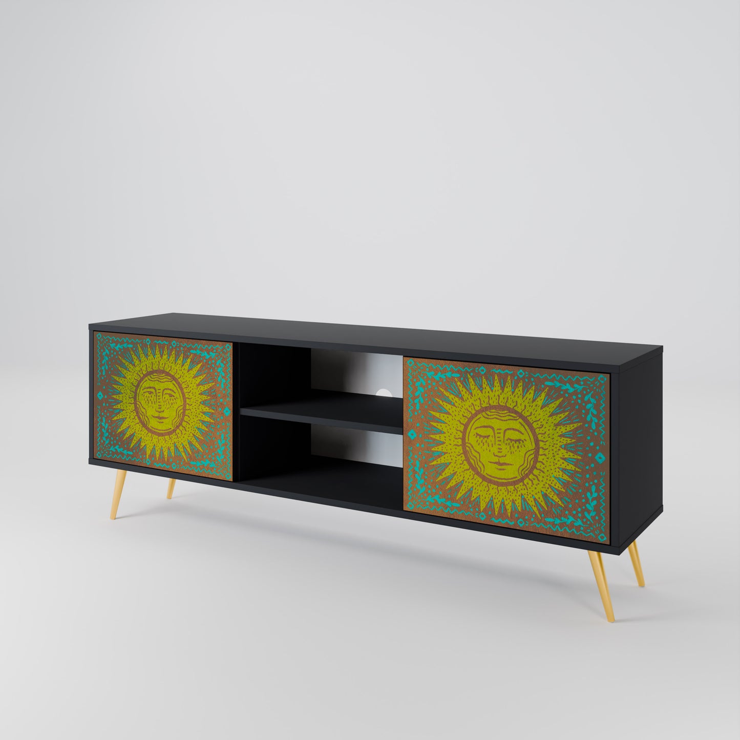 SUNSHINE EULOGY Mueble de TV de 2 Puertas