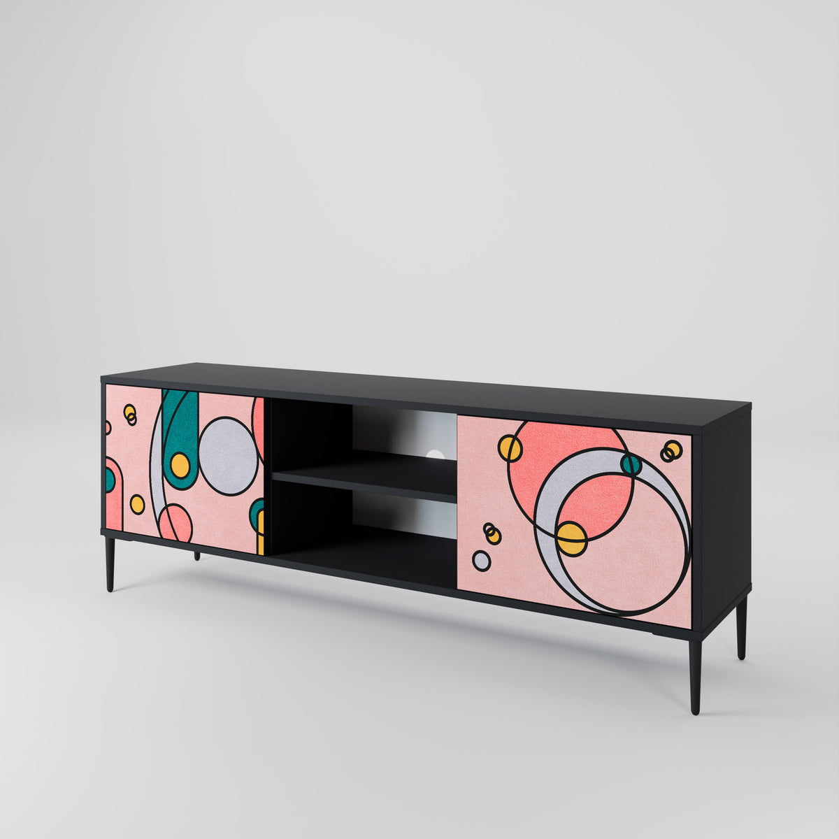 GOSSAMER ECHOES Mueble de TV de 2 Puertas