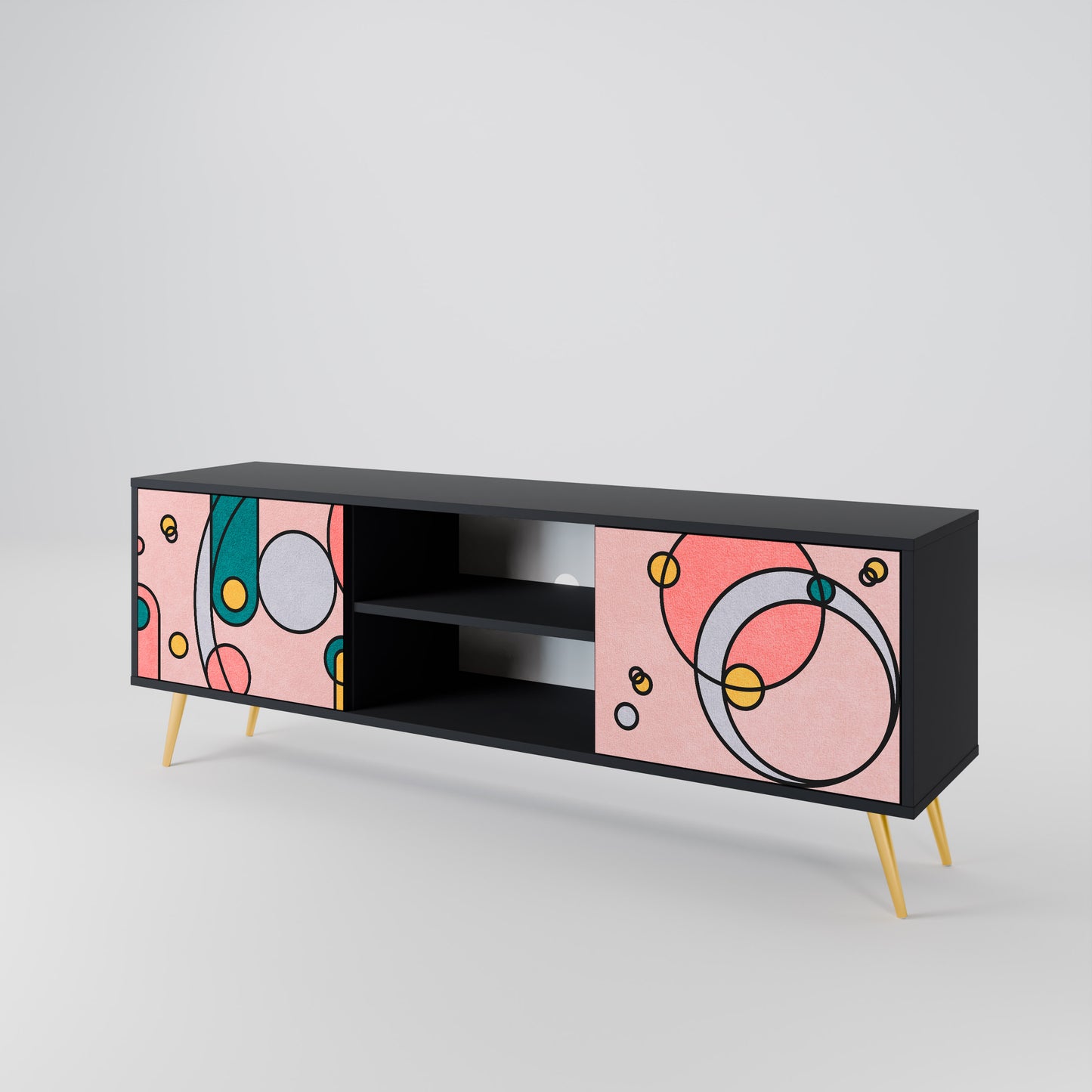 GOSSAMER ECHOES Mueble de TV de 2 Puertas
