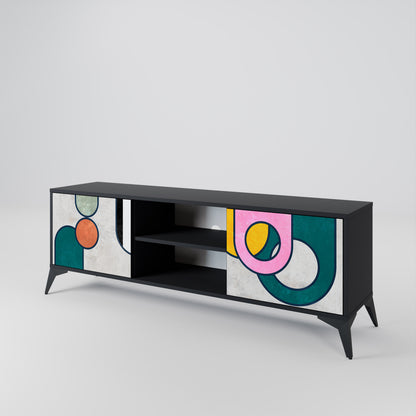 COOL STORY Mueble de TV de 2 Puertas