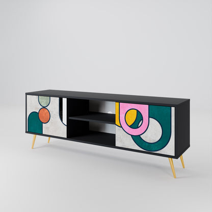 COOL STORY Mueble de TV de 2 Puertas