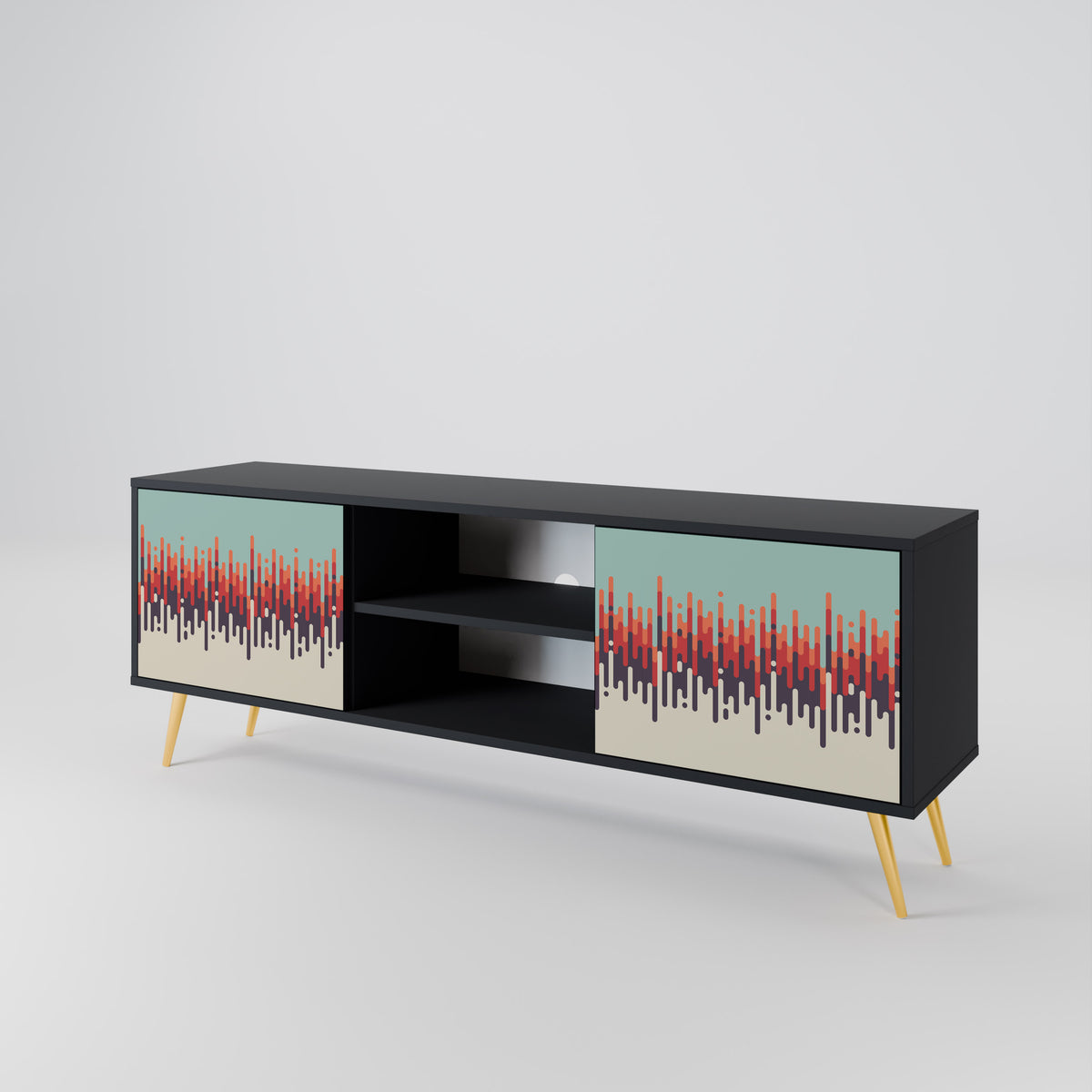 CHROMA CONTOURS Mueble de TV de 2 Puertas