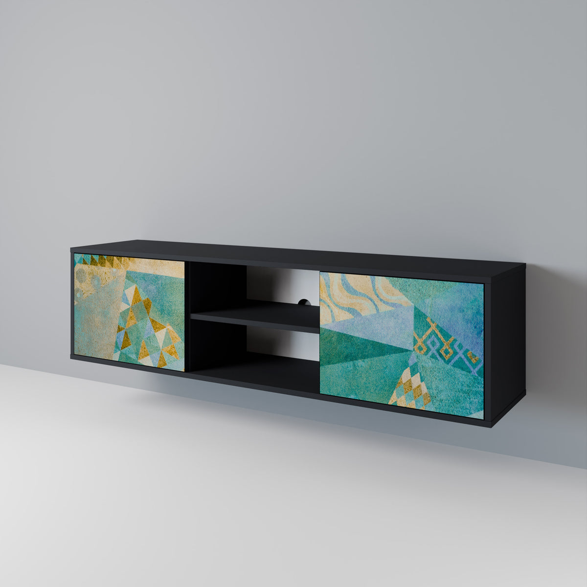SPECTRUM SPLENDOR Mueble de TV de 2 Puertas