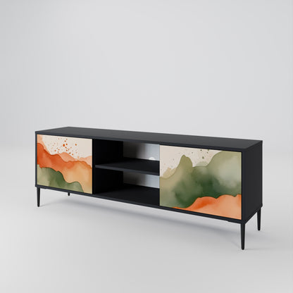 WATERCOLOUR PEAKS Mueble de TV de 2 Puertas