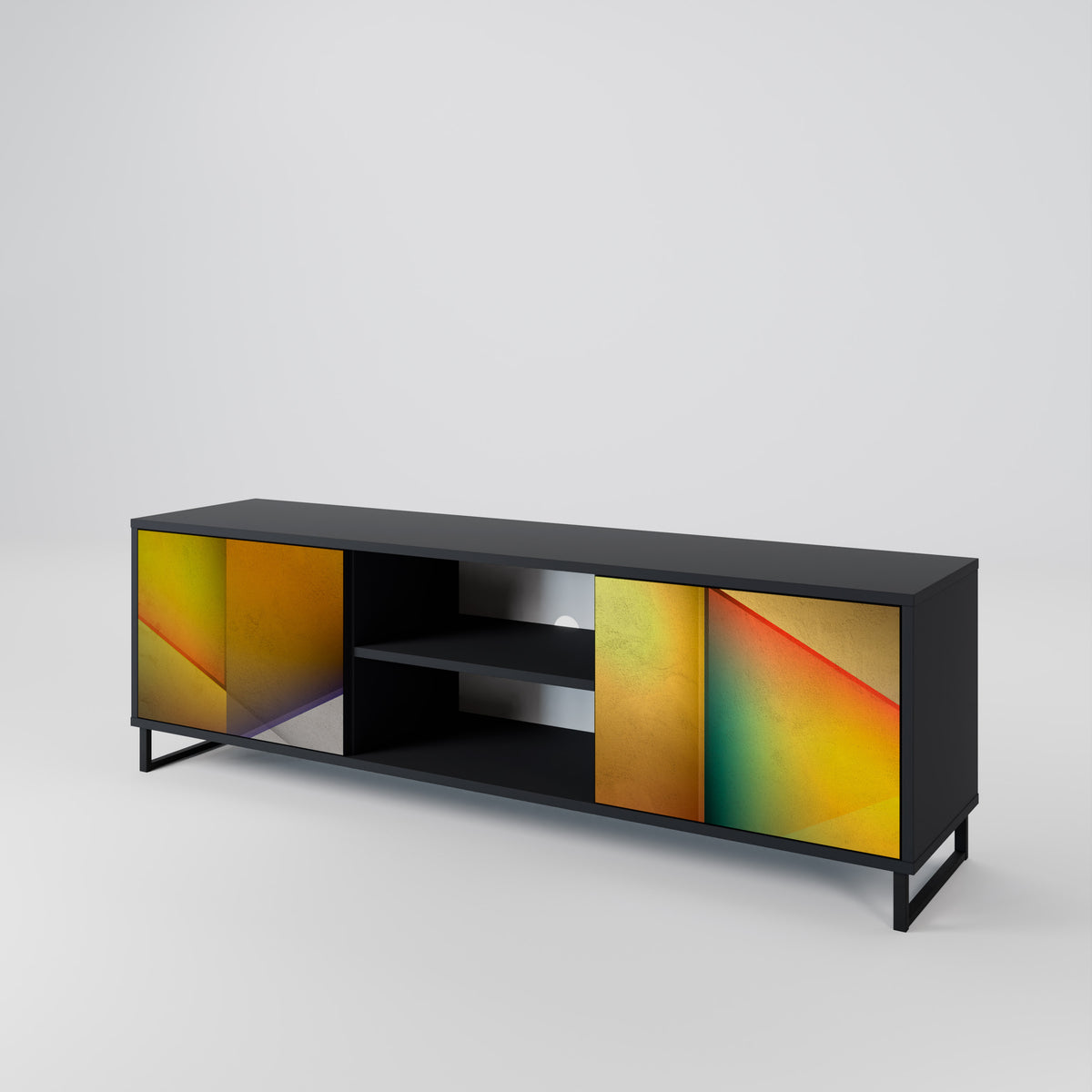 PIERCING SHARPNESS Mueble de TV de 2 Puertas