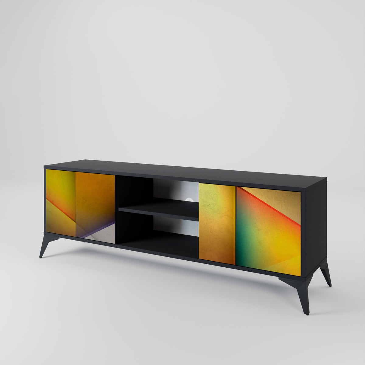 PIERCING SHARPNESS Mueble de TV de 2 Puertas