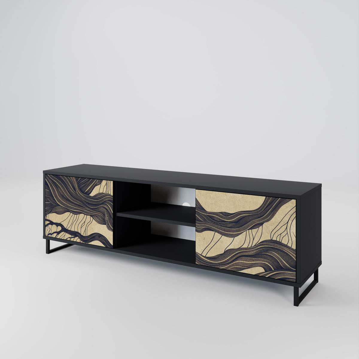 UNIFIED FRAGMENTS Mueble de TV de 2 Puertas