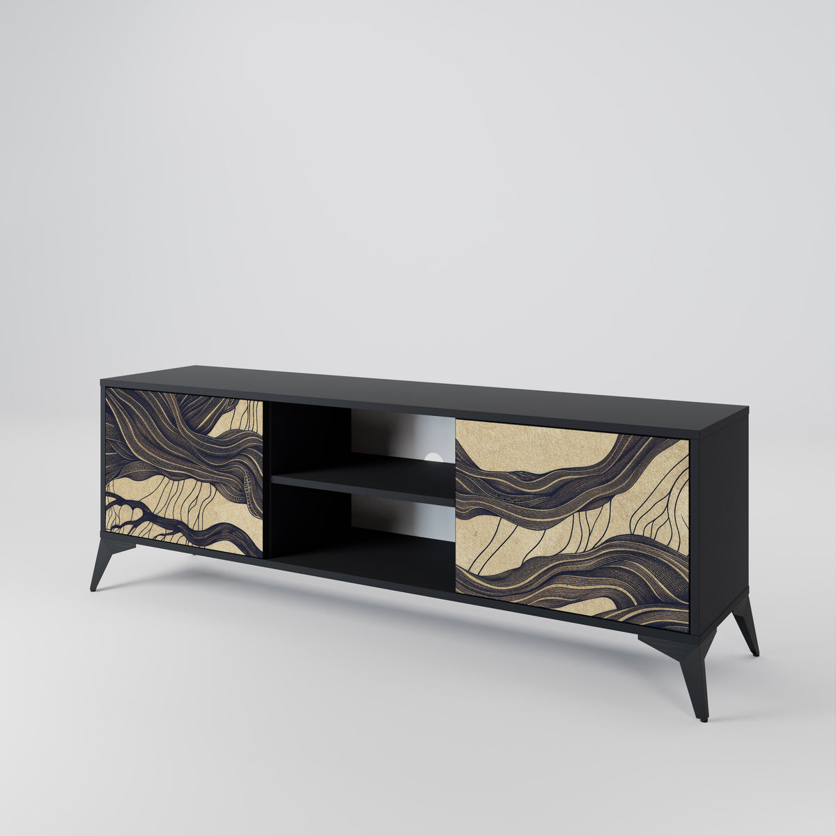 UNIFIED FRAGMENTS Mueble de TV de 2 Puertas