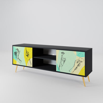 BODY LANGUAGE Mueble de TV de 2 Puertas