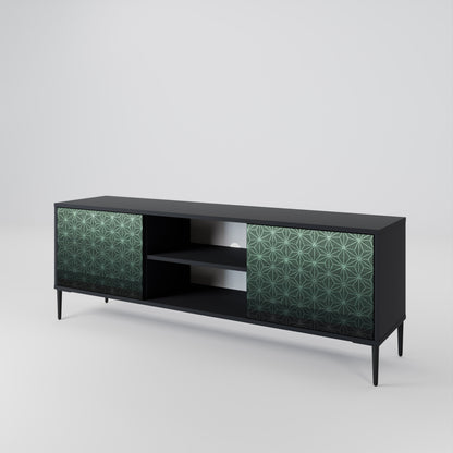 ORNAMENTAL GLIMMER Mueble de TV de 2 Puertas