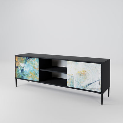 ABSTRACT THOUGHTS Mueble de TV de 2 Puertas
