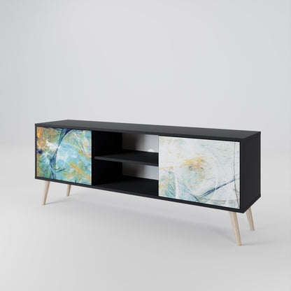 ABSTRACT THOUGHTS Mueble de TV de 2 Puertas
