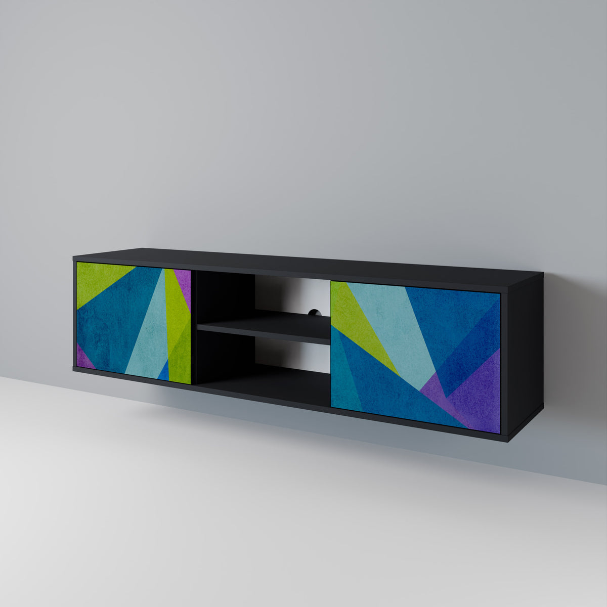 COLD SHOWCASE Mueble de TV de 2 Puertas