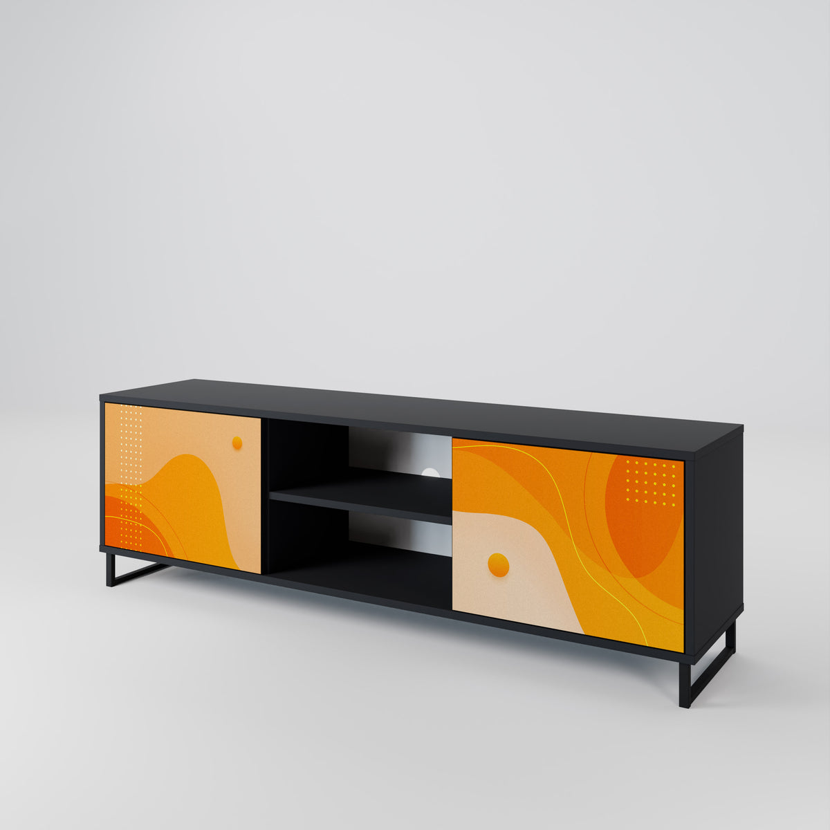 ORANGE ARRANGEMENT Mueble de TV de 2 Puertas