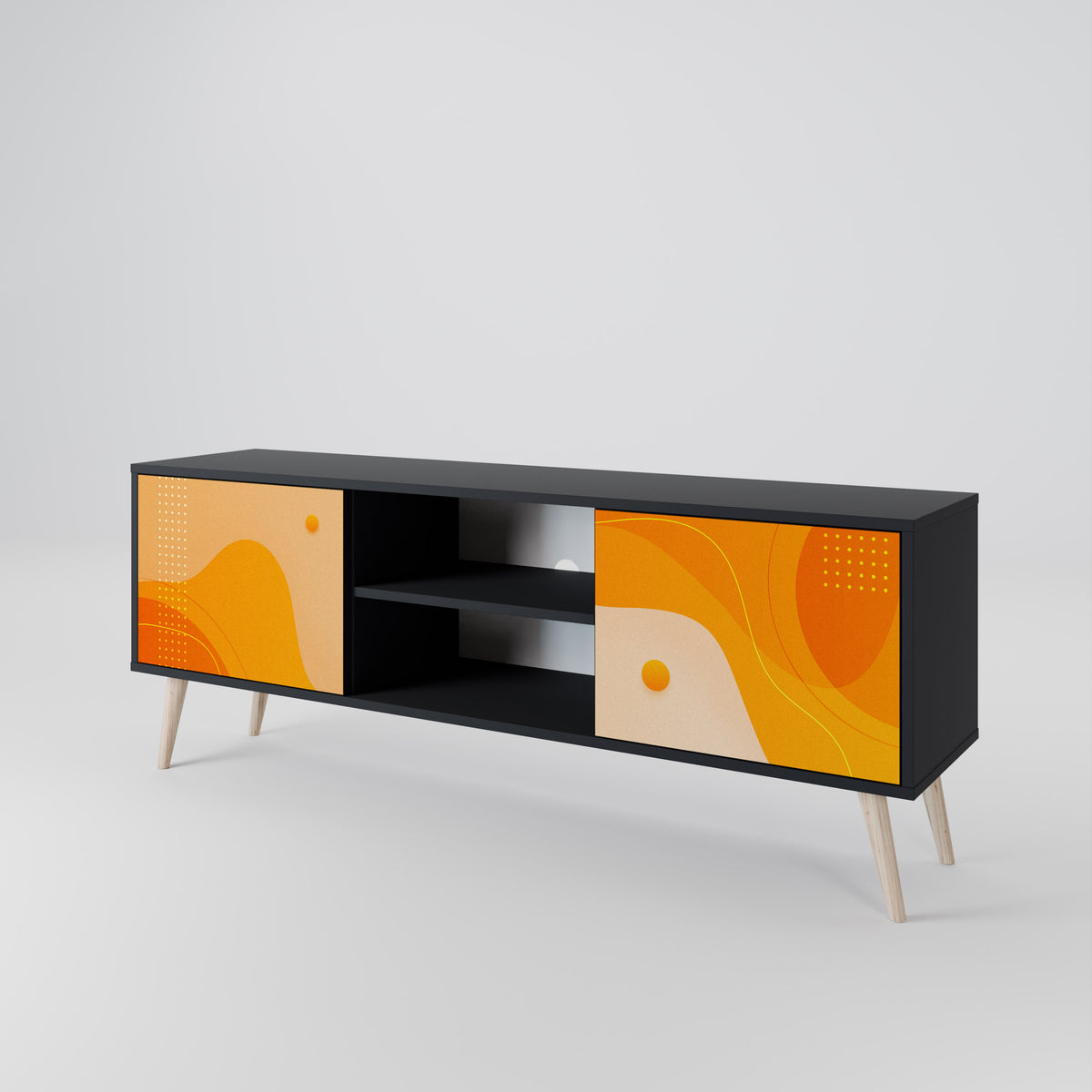 ORANGE ARRANGEMENT Mueble de TV de 2 Puertas